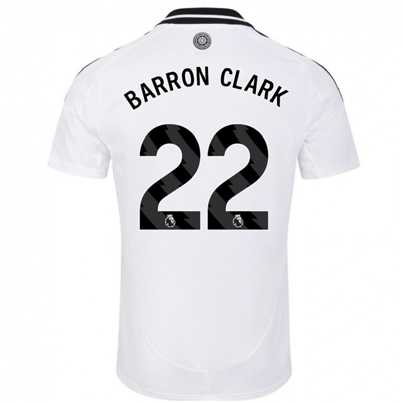Danxen Mænd Betty Barron-Clark #22 Hvid Hjemmebane Spillertrøjer 2024/25 Trøje T-Shirt