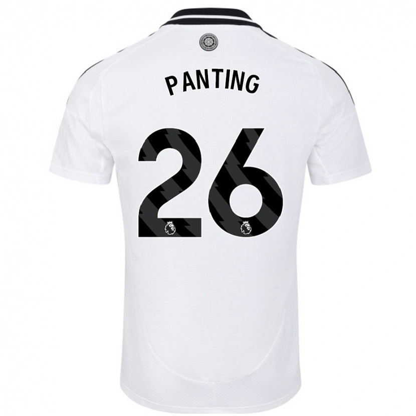 Danxen Mænd Rachel Panting #26 Hvid Hjemmebane Spillertrøjer 2024/25 Trøje T-Shirt