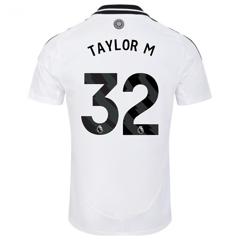 Danxen Mænd Belle Taylor-M #32 Hvid Hjemmebane Spillertrøjer 2024/25 Trøje T-Shirt