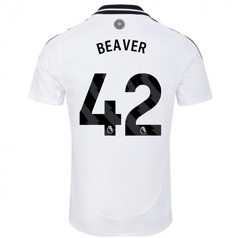 Danxen Mænd Cat Beaver #42 Hvid Hjemmebane Spillertrøjer 2024/25 Trøje T-Shirt