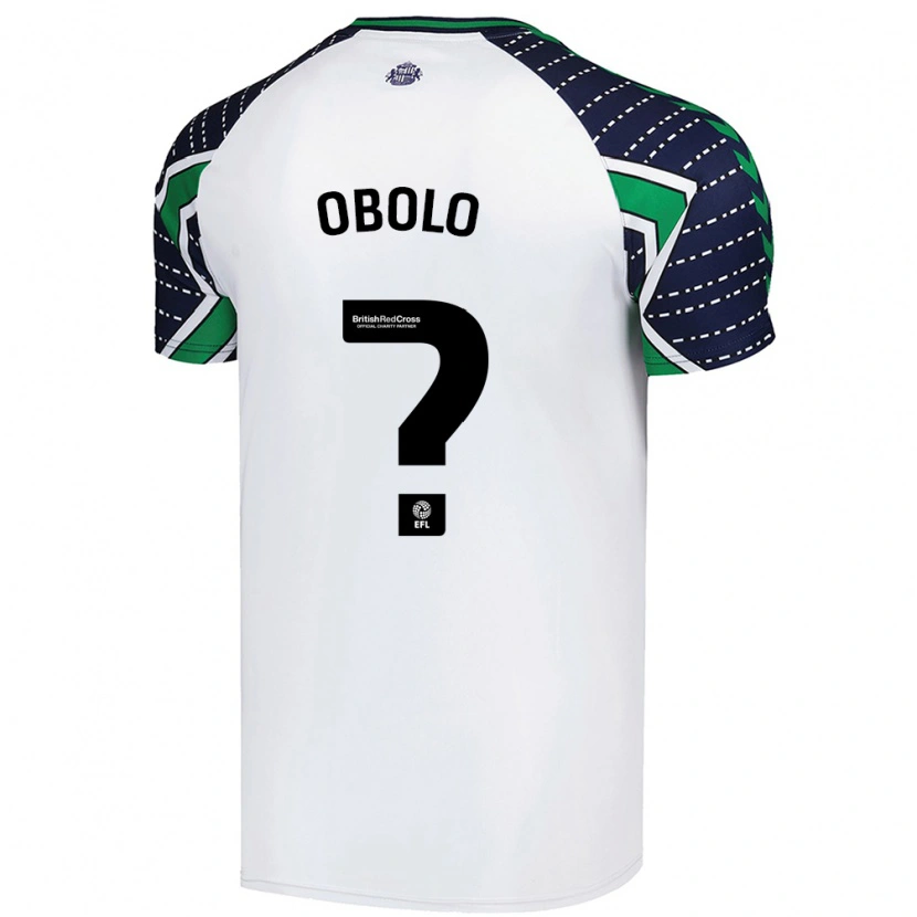 Danxen Mænd Daniel Obolo #0 Hvid Udebane Spillertrøjer 2024/25 Trøje T-Shirt