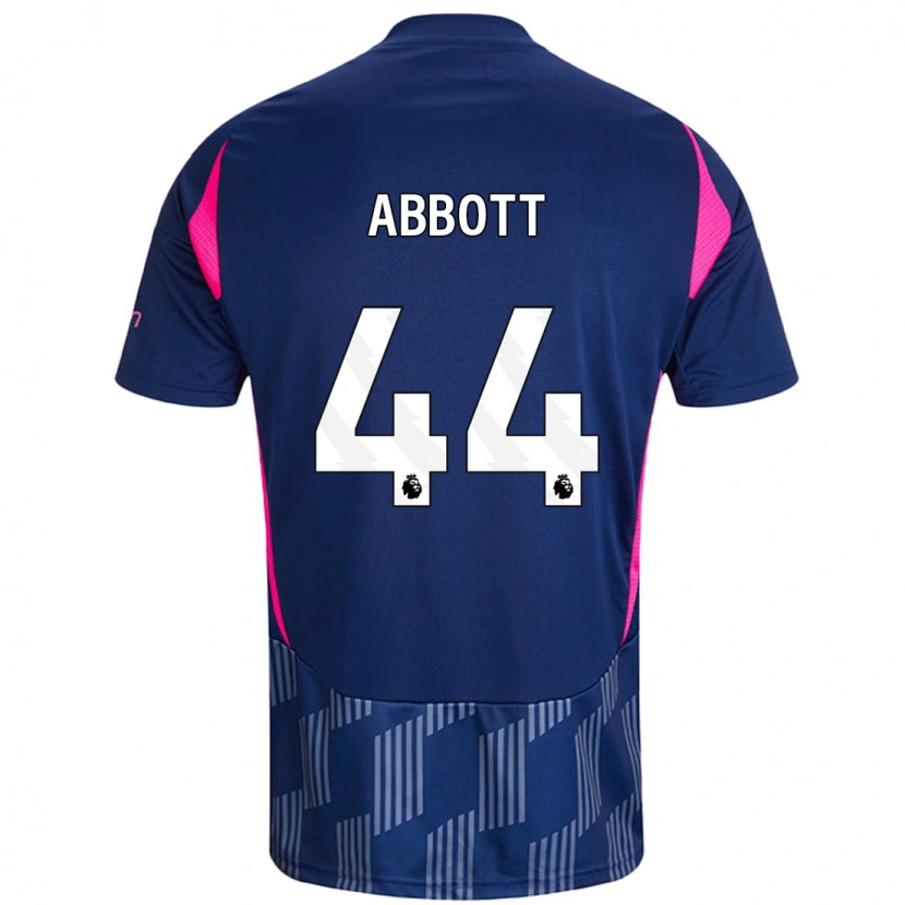 Danxen Mænd Zach Abbott #44 Kongeblå Pink Udebane Spillertrøjer 2024/25 Trøje T-Shirt