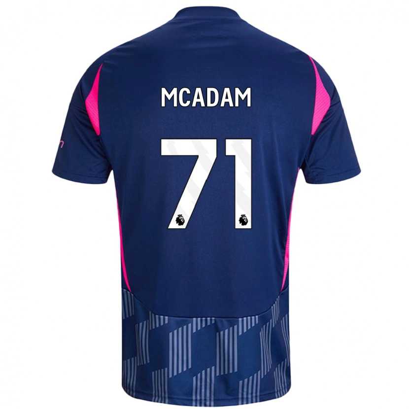 Danxen Mænd Kyle Mcadam #71 Kongeblå Pink Udebane Spillertrøjer 2024/25 Trøje T-Shirt