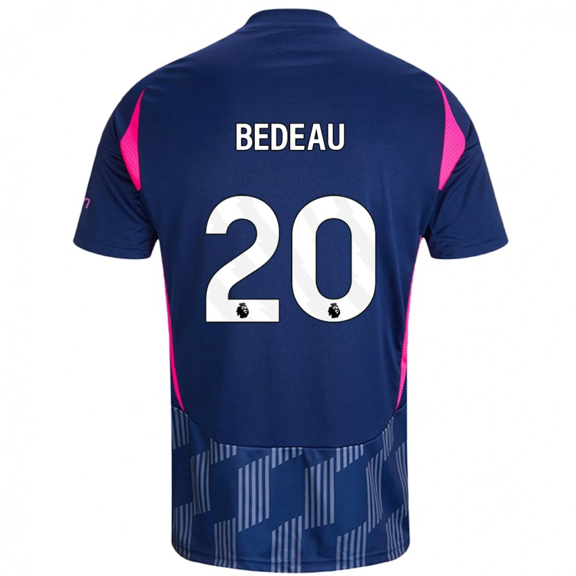 Danxen Mænd Naomi Bedeau #20 Kongeblå Pink Udebane Spillertrøjer 2024/25 Trøje T-Shirt