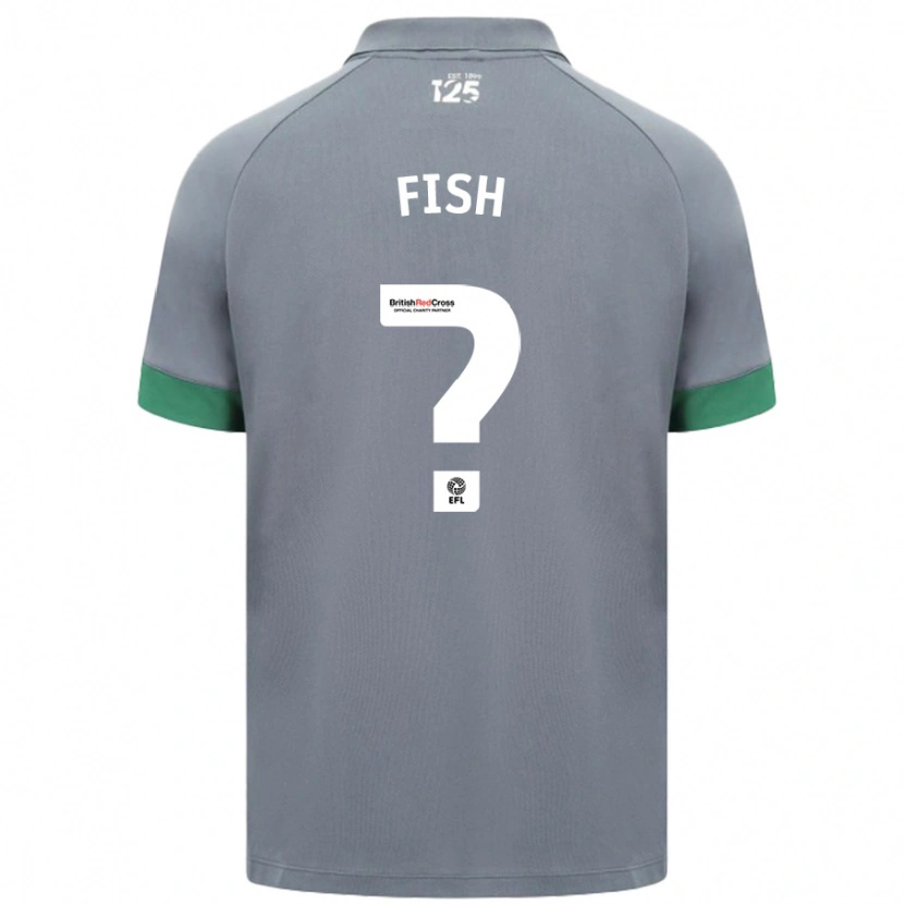 Danxen Mænd Will Fish #0 Mørkegrå Udebane Spillertrøjer 2024/25 Trøje T-Shirt