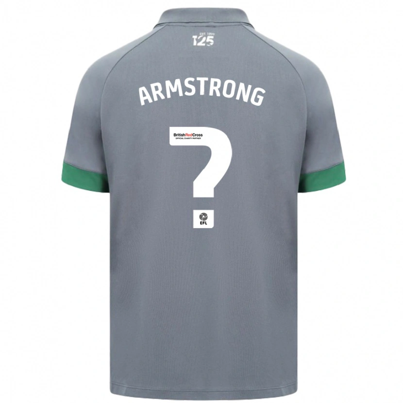 Danxen Mænd Luke Armstrong #0 Mørkegrå Udebane Spillertrøjer 2024/25 Trøje T-Shirt