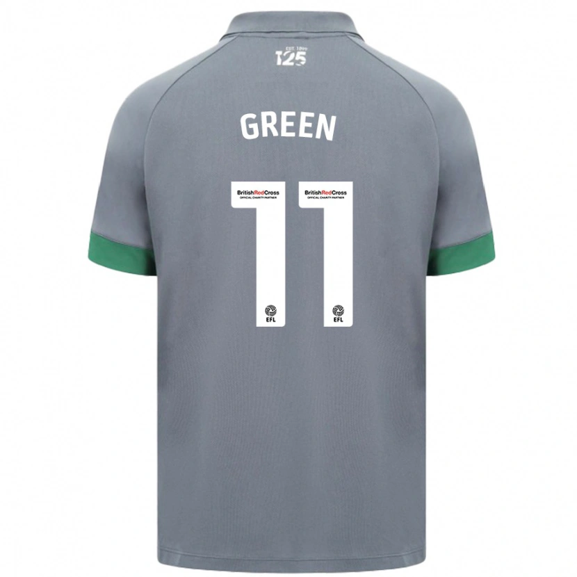 Danxen Mænd Danielle Green #11 Mørkegrå Udebane Spillertrøjer 2024/25 Trøje T-Shirt