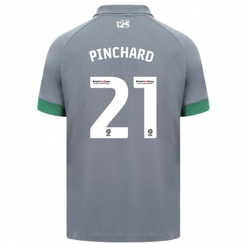 Danxen Mænd Cerys Pinchard #21 Mørkegrå Udebane Spillertrøjer 2024/25 Trøje T-Shirt