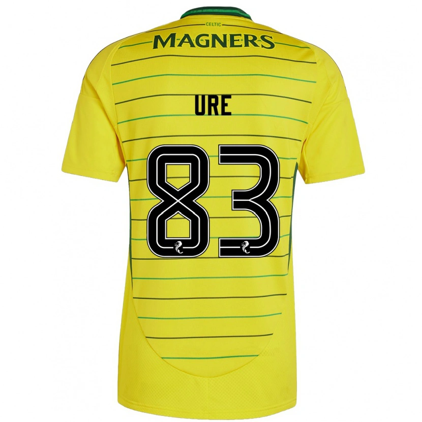 Danxen Mænd Kyle Ure #83 Gul Udebane Spillertrøjer 2024/25 Trøje T-Shirt