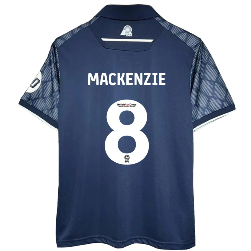 Danxen Mænd Libby Mackenzie #8 Sort Udebane Spillertrøjer 2024/25 Trøje T-Shirt