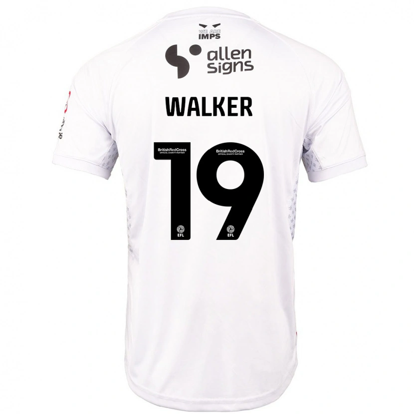 Danxen Mænd Tyler Walker #19 Rød Hvid Udebane Spillertrøjer 2024/25 Trøje T-Shirt