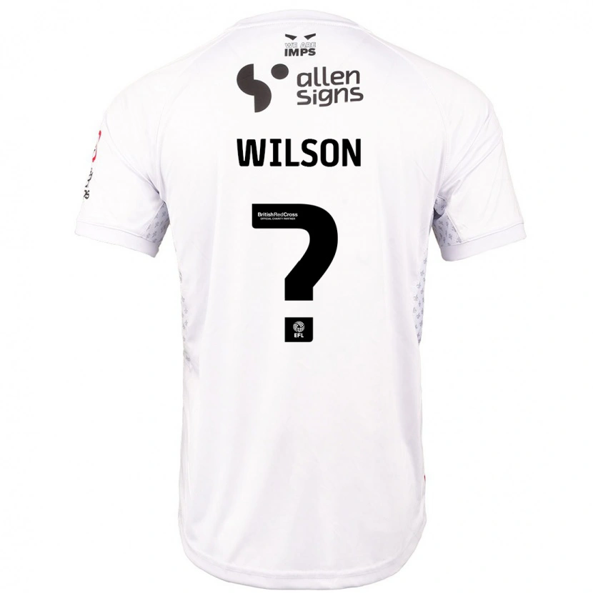 Danxen Mænd Holly Wilson #0 Rød Hvid Udebane Spillertrøjer 2024/25 Trøje T-Shirt