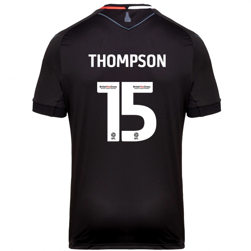 Danxen Mænd Jordan Thompson #15 Sort Udebane Spillertrøjer 2024/25 Trøje T-Shirt