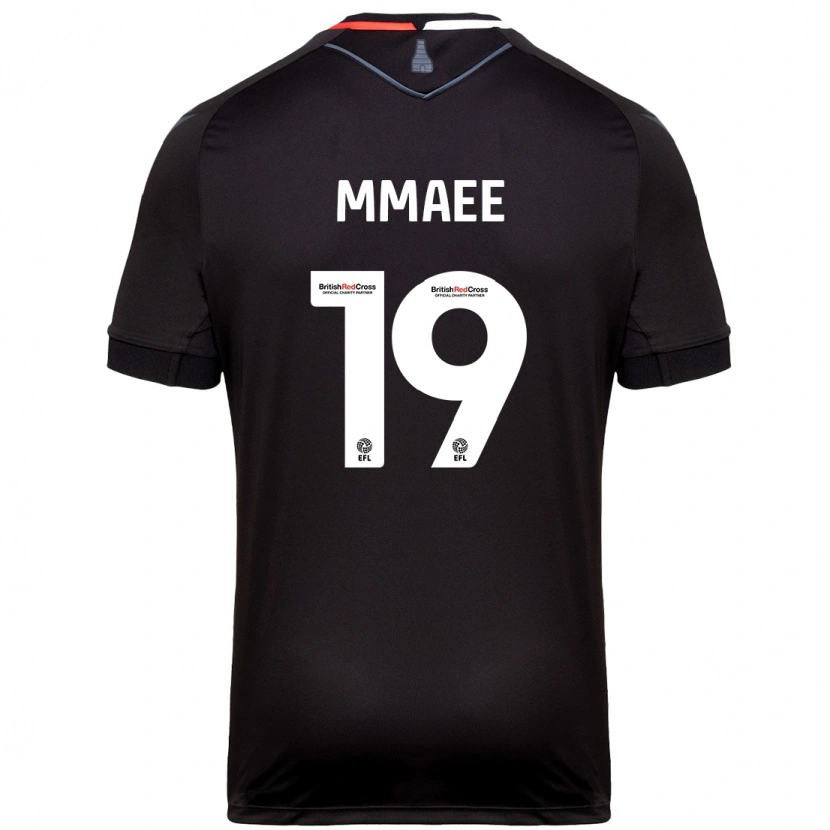 Danxen Mænd Ryan Mmaee #19 Sort Udebane Spillertrøjer 2024/25 Trøje T-Shirt