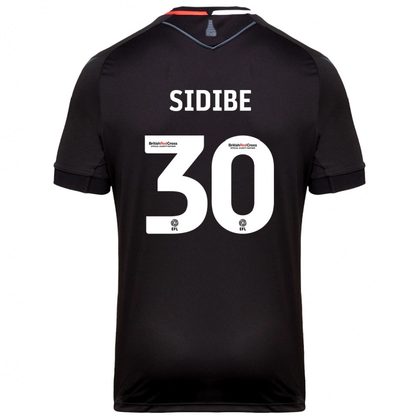 Danxen Mænd Souleymane Sidibe #30 Sort Udebane Spillertrøjer 2024/25 Trøje T-Shirt