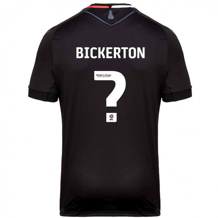 Danxen Mænd Josh Bickerton #0 Sort Udebane Spillertrøjer 2024/25 Trøje T-Shirt