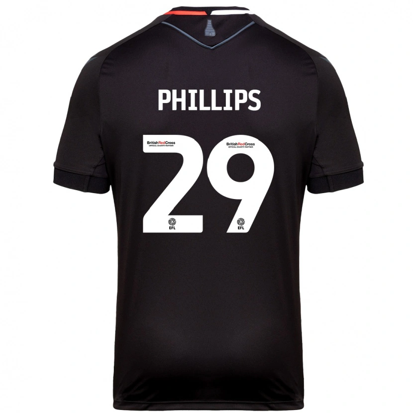 Danxen Mænd D'margio Wright-Phillips #29 Sort Udebane Spillertrøjer 2024/25 Trøje T-Shirt