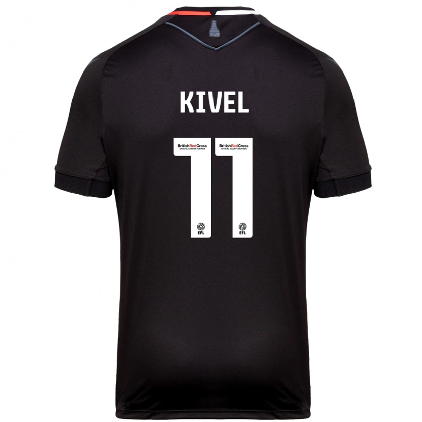 Danxen Mænd Roisin Kivel #11 Sort Udebane Spillertrøjer 2024/25 Trøje T-Shirt