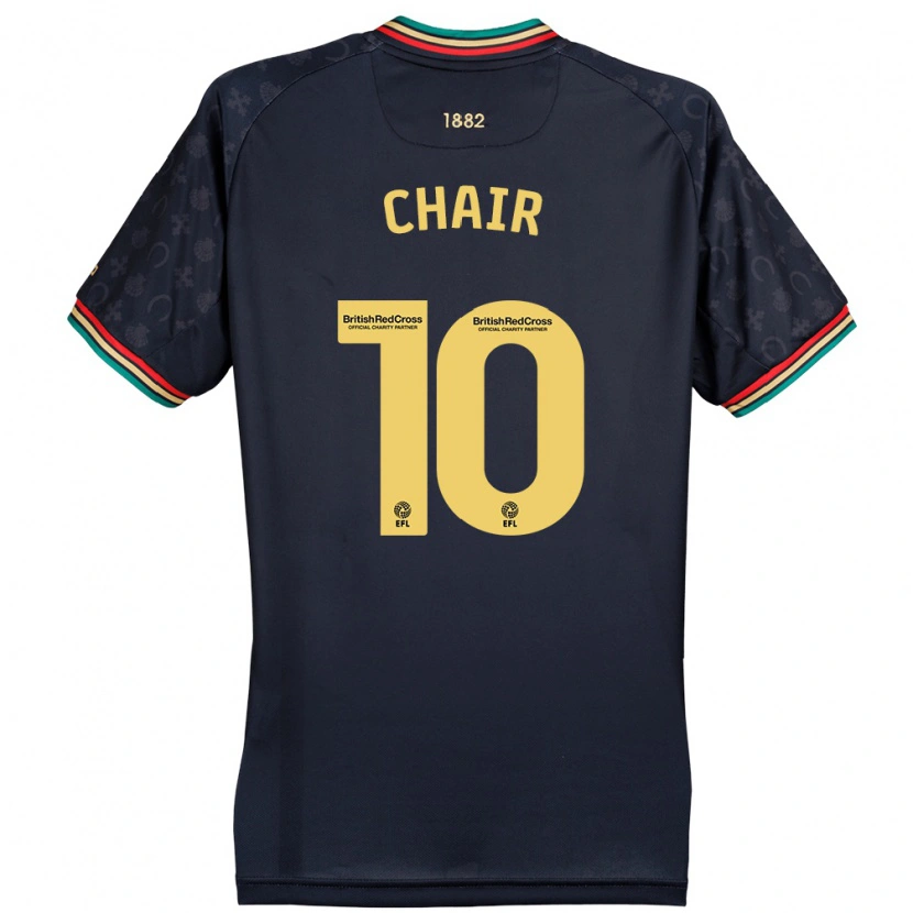 Danxen Mænd Ilias Chair #10 Mørk Marineblå Udebane Spillertrøjer 2024/25 Trøje T-Shirt