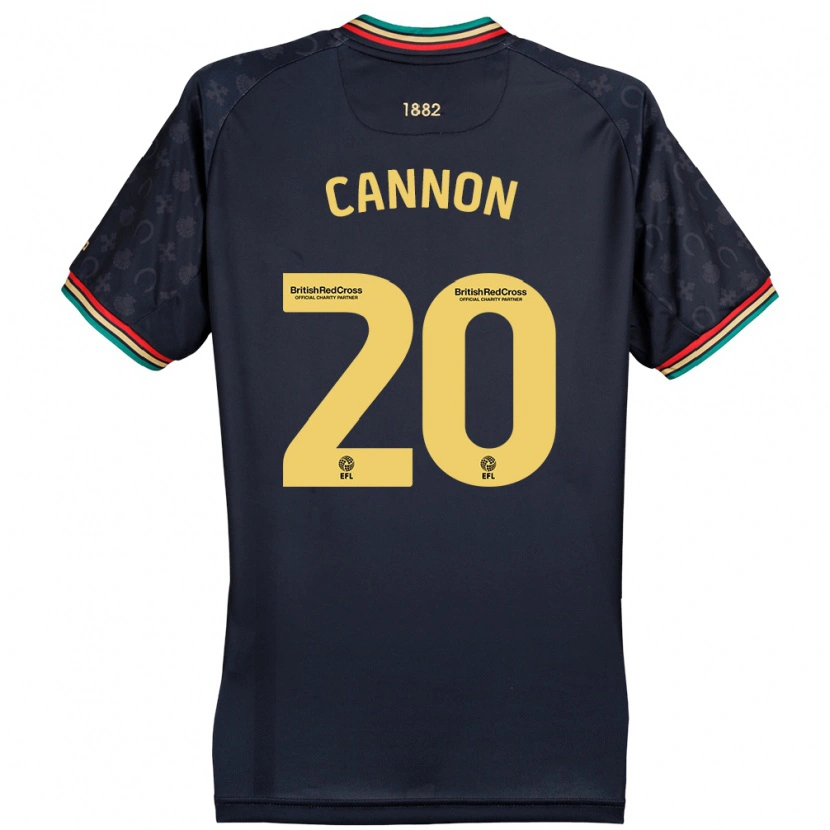 Danxen Mænd Reggie Cannon #20 Mørk Marineblå Udebane Spillertrøjer 2024/25 Trøje T-Shirt
