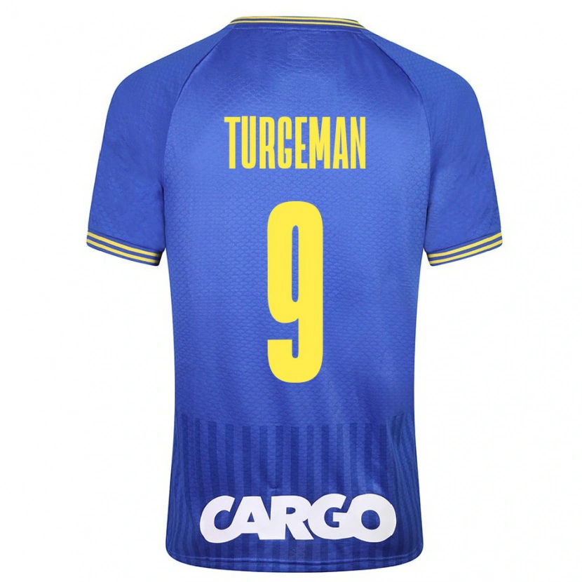 Danxen Mænd Dor Turgeman #9 Hvid Udebane Spillertrøjer 2024/25 Trøje T-Shirt