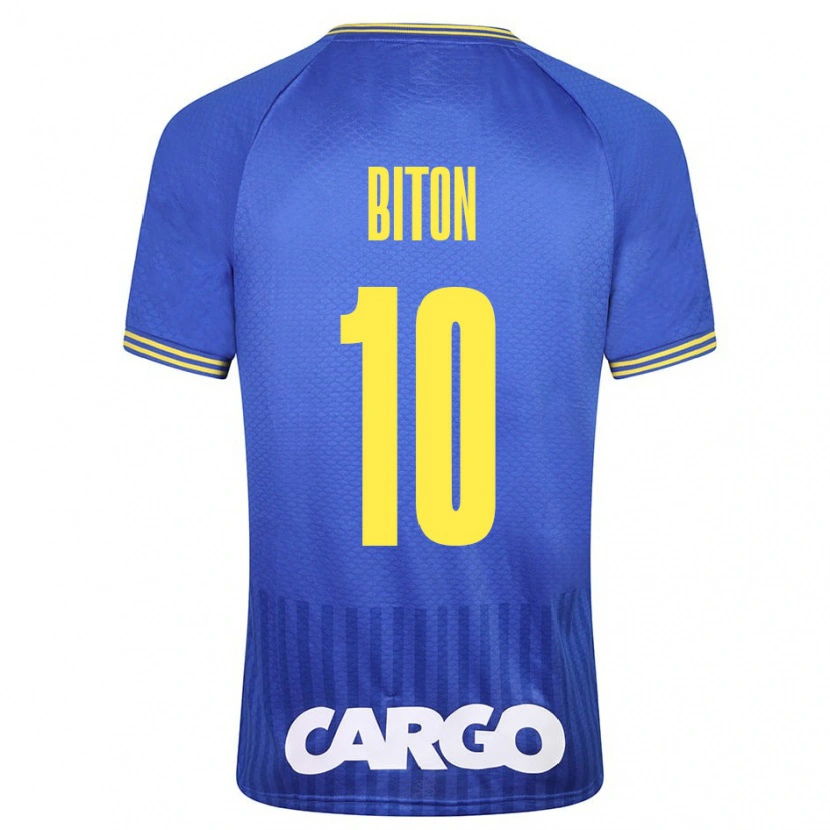 Danxen Mænd Dan Biton #10 Hvid Udebane Spillertrøjer 2024/25 Trøje T-Shirt