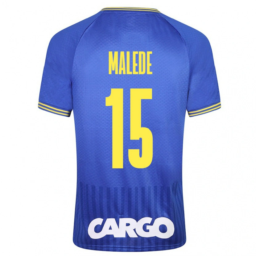 Danxen Mænd Yonas Malede #15 Hvid Udebane Spillertrøjer 2024/25 Trøje T-Shirt