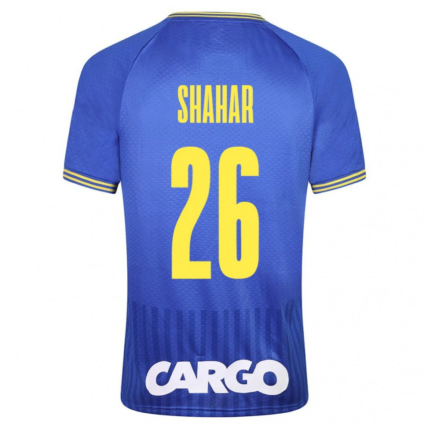 Danxen Mænd Ido Shahar #26 Hvid Udebane Spillertrøjer 2024/25 Trøje T-Shirt