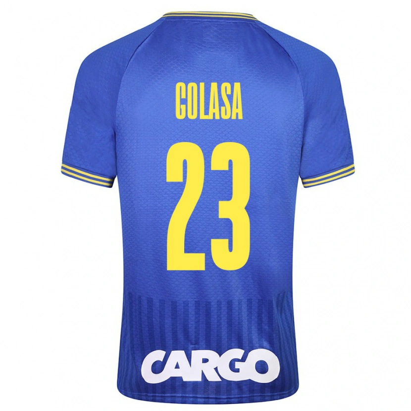 Danxen Mænd Eyal Golasa #23 Hvid Udebane Spillertrøjer 2024/25 Trøje T-Shirt