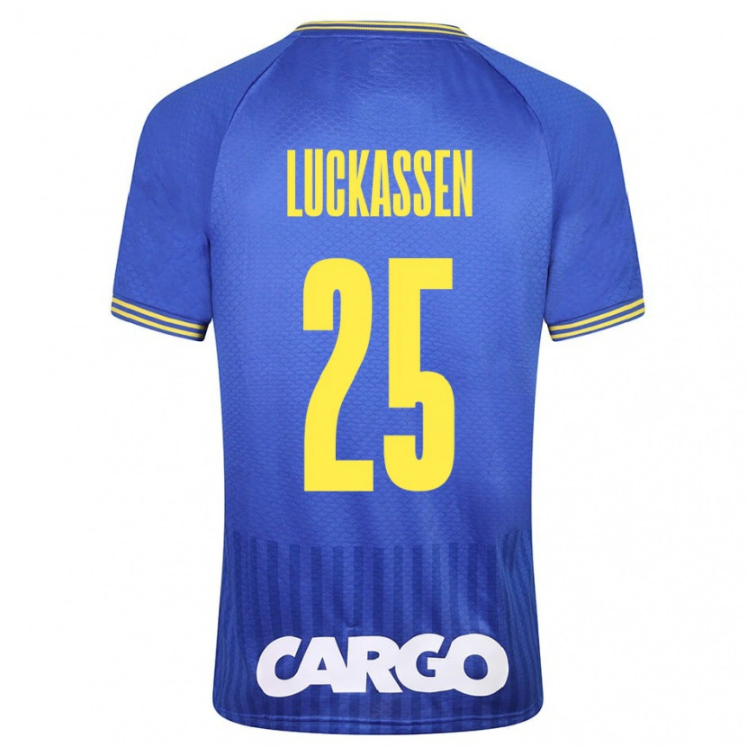 Danxen Mænd Derrick Luckassen #25 Hvid Udebane Spillertrøjer 2024/25 Trøje T-Shirt