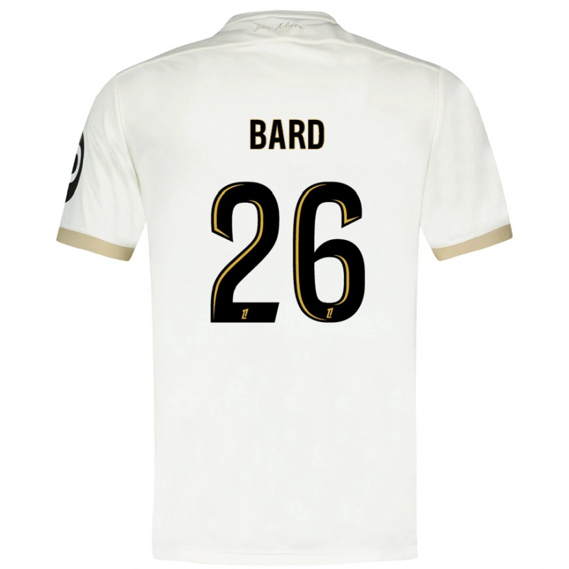 Danxen Mænd Melvin Bard #26 Hvidguld Udebane Spillertrøjer 2024/25 Trøje T-Shirt