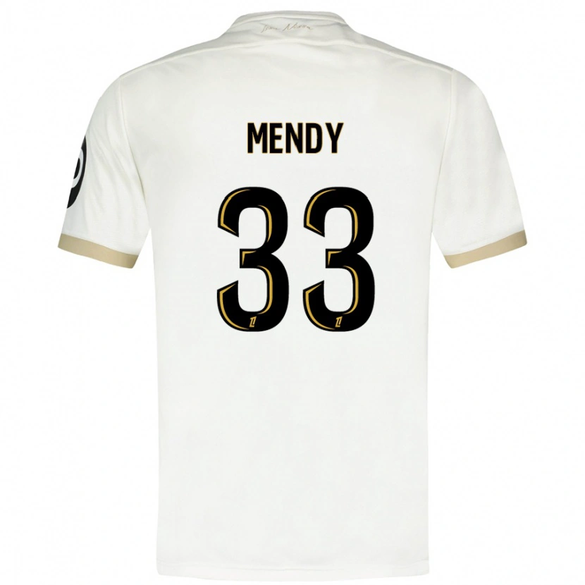 Danxen Mænd Antoine Mendy #33 Hvidguld Udebane Spillertrøjer 2024/25 Trøje T-Shirt