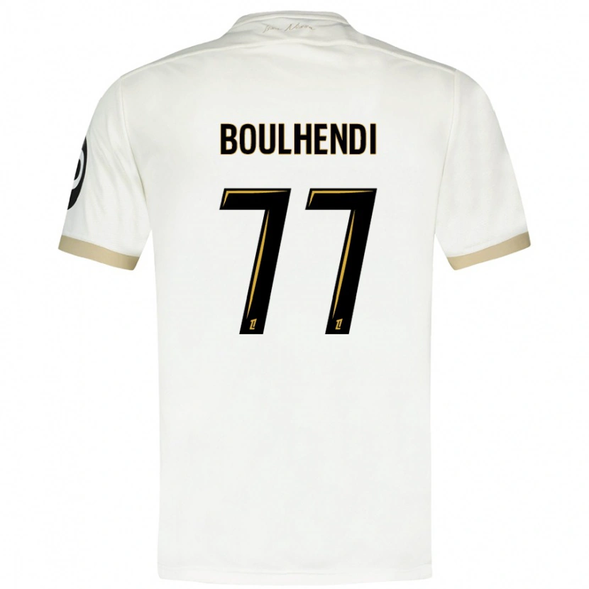 Danxen Mænd Teddy Boulhendi #77 Hvidguld Udebane Spillertrøjer 2024/25 Trøje T-Shirt