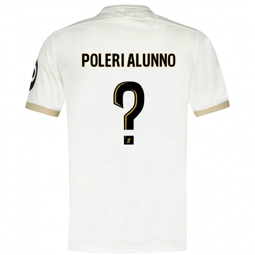 Danxen Mænd Mathis Poleri Alunno #0 Hvidguld Udebane Spillertrøjer 2024/25 Trøje T-Shirt