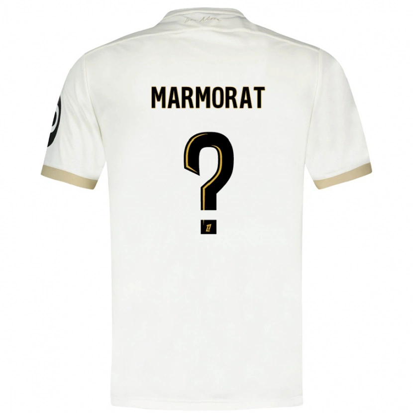 Danxen Mænd Mathéo Marmorat #0 Hvidguld Udebane Spillertrøjer 2024/25 Trøje T-Shirt