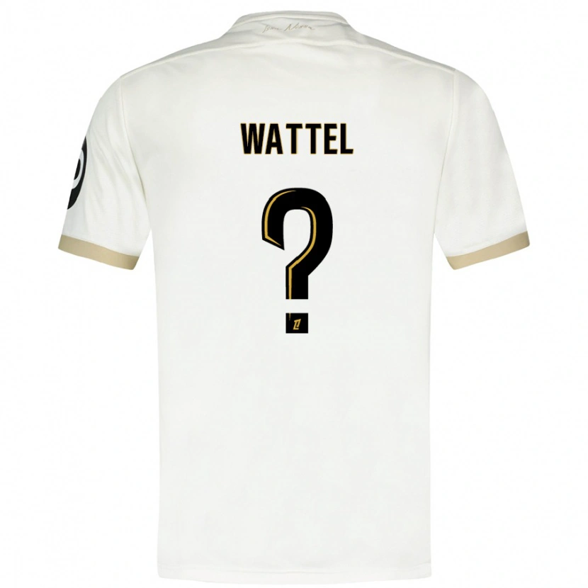 Danxen Mænd Sami Wattel #0 Hvidguld Udebane Spillertrøjer 2024/25 Trøje T-Shirt