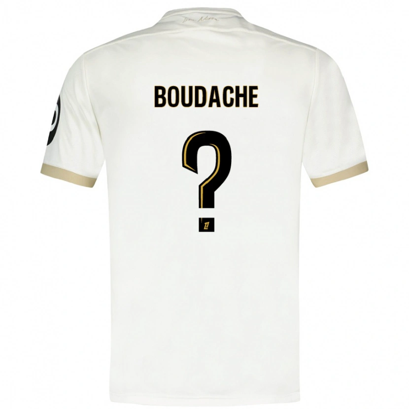 Danxen Mænd Kaïl Boudache #0 Hvidguld Udebane Spillertrøjer 2024/25 Trøje T-Shirt