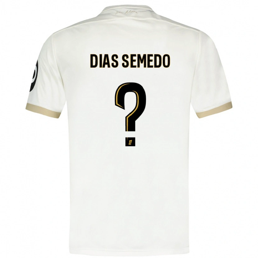Danxen Mænd Samuel Dias Semedo #0 Hvidguld Udebane Spillertrøjer 2024/25 Trøje T-Shirt