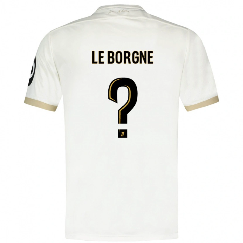 Danxen Mænd Andréa Le Borgne #0 Hvidguld Udebane Spillertrøjer 2024/25 Trøje T-Shirt