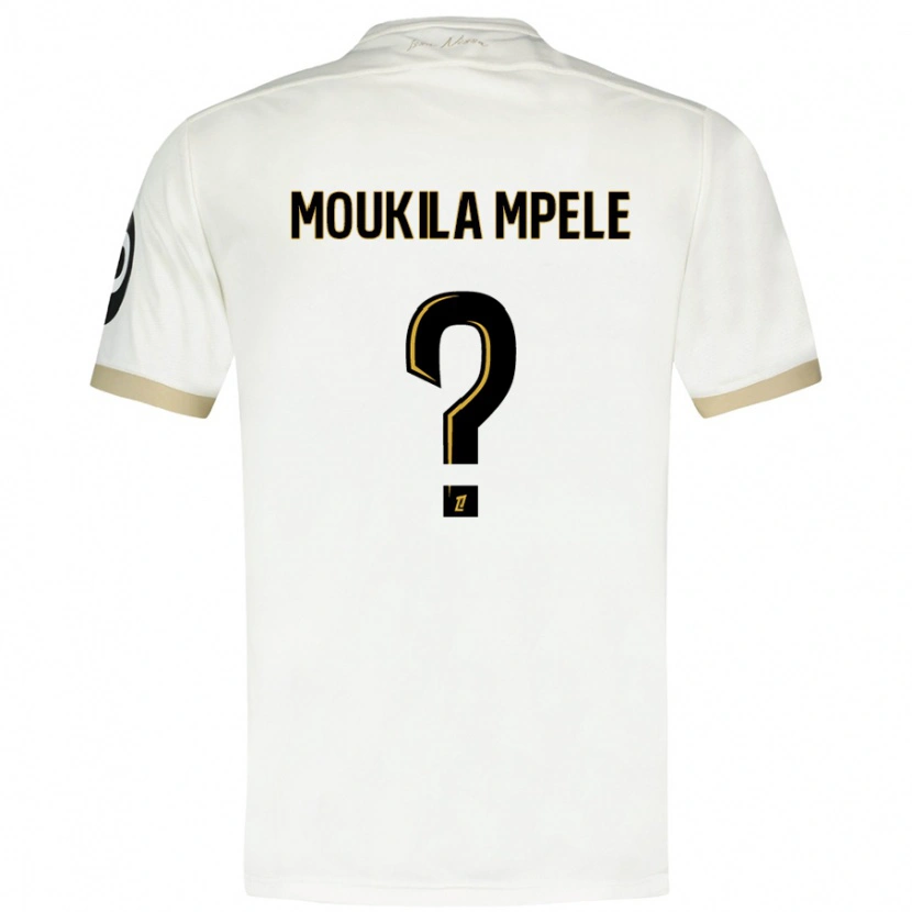 Danxen Mænd Beny Moukila Mpele #0 Hvidguld Udebane Spillertrøjer 2024/25 Trøje T-Shirt