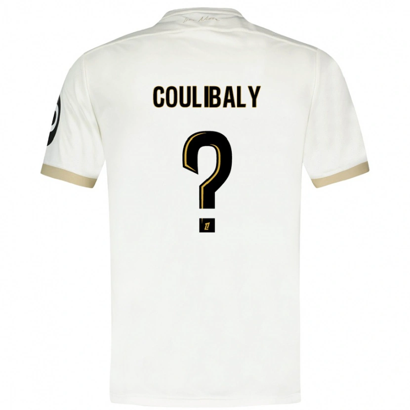 Danxen Mænd Djibril Coulibaly #0 Hvidguld Udebane Spillertrøjer 2024/25 Trøje T-Shirt
