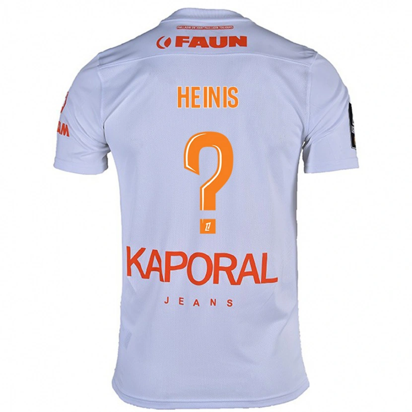 Danxen Mænd Keahinui Heinis #0 Hvid Udebane Spillertrøjer 2024/25 Trøje T-Shirt