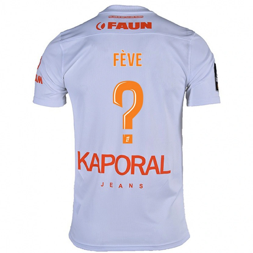 Danxen Mænd Lino Fève #0 Hvid Udebane Spillertrøjer 2024/25 Trøje T-Shirt
