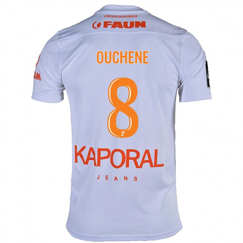 Danxen Mænd Sonia Ouchène #8 Hvid Udebane Spillertrøjer 2024/25 Trøje T-Shirt