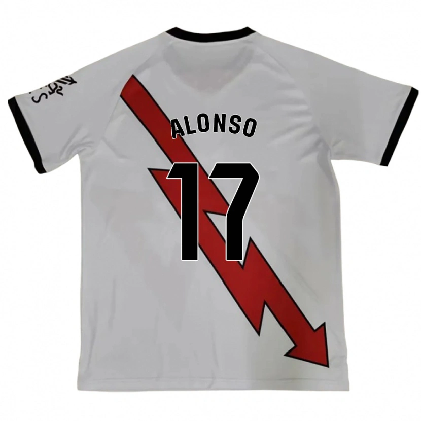 Danxen Mænd Sergio Alonso #17 Rød Udebane Spillertrøjer 2024/25 Trøje T-Shirt
