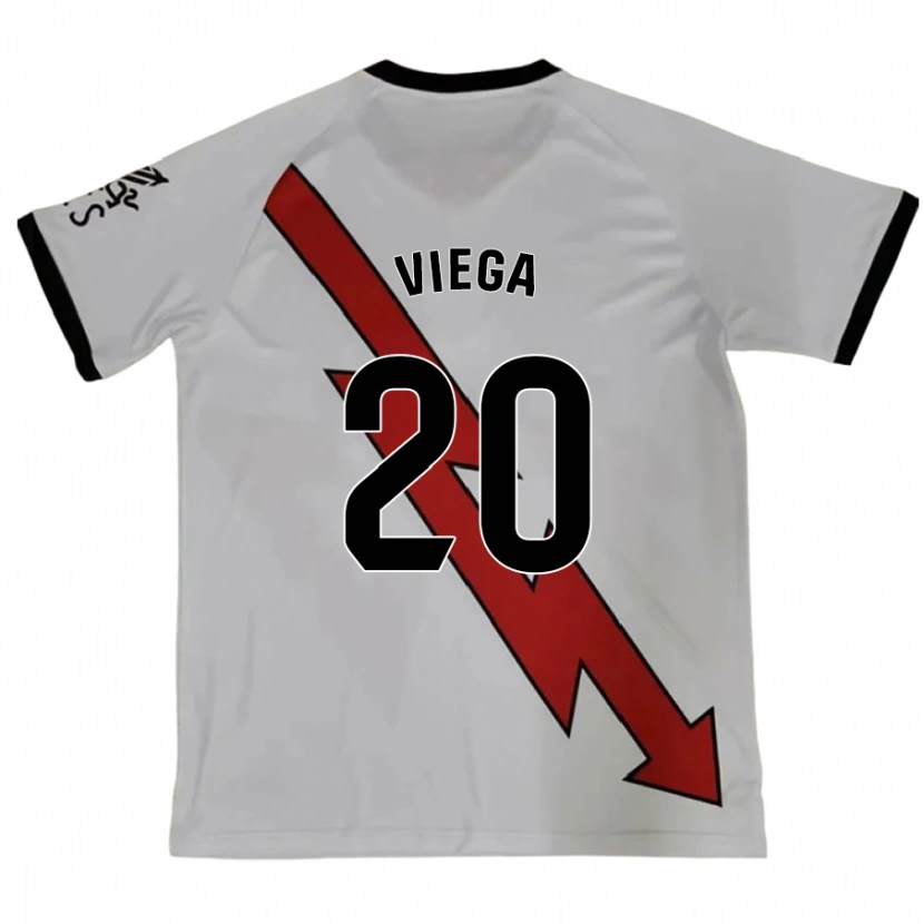 Danxen Mænd David Viega #20 Rød Udebane Spillertrøjer 2024/25 Trøje T-Shirt