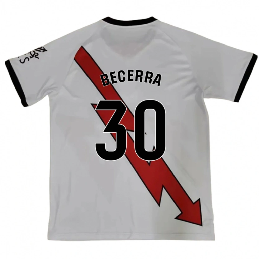 Danxen Mænd Samuel Becerra #30 Rød Udebane Spillertrøjer 2024/25 Trøje T-Shirt