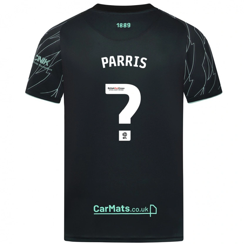 Danxen Mænd Mekhi Haughton-Parris #0 Sort Grøn Udebane Spillertrøjer 2024/25 Trøje T-Shirt