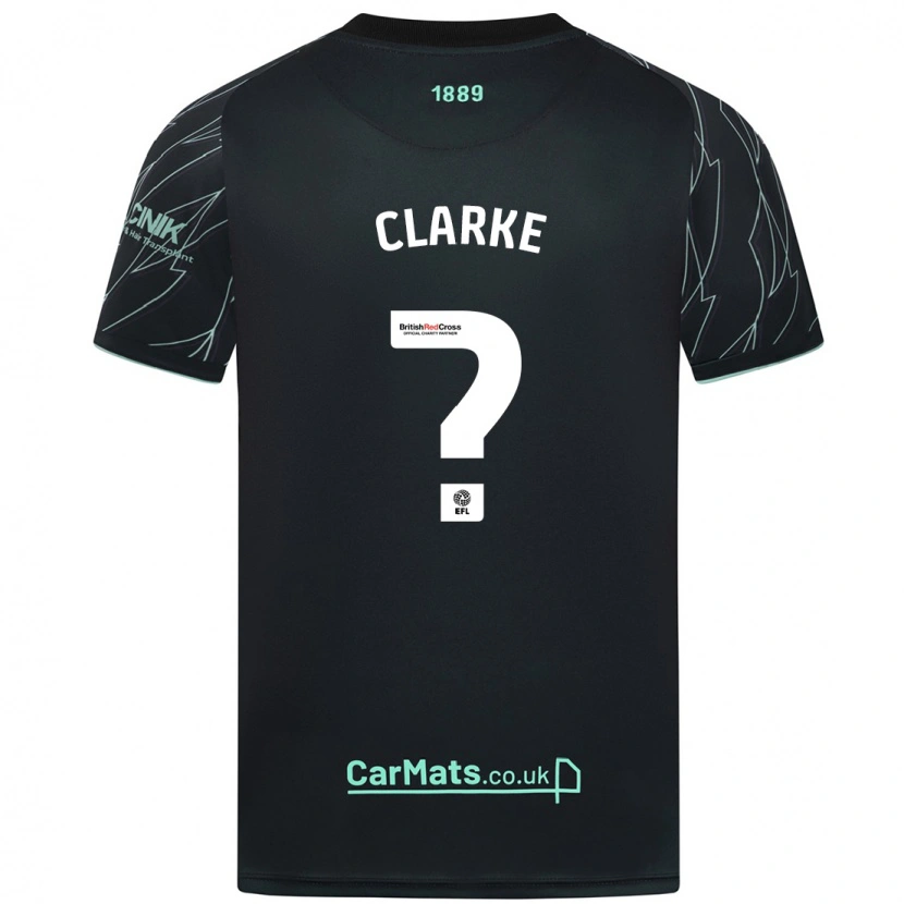 Danxen Mænd Stafford Clarke #0 Sort Grøn Udebane Spillertrøjer 2024/25 Trøje T-Shirt