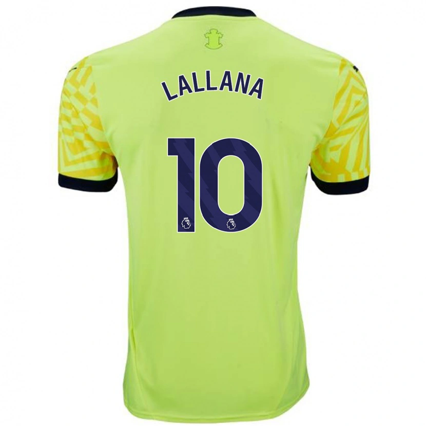 Danxen Mænd Adam Lallana #10 Gul Udebane Spillertrøjer 2024/25 Trøje T-Shirt